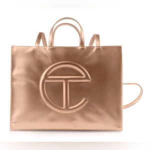 New! Never used! Large Telfar Iconic Unisex Shopping Bag in Copper